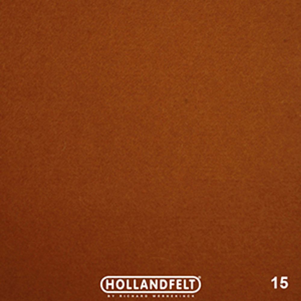 Войлок натуральный 20х30 см, толщ. 1 мм, Richard Wernekinck Wolgroothander, цв. 15, кофейный