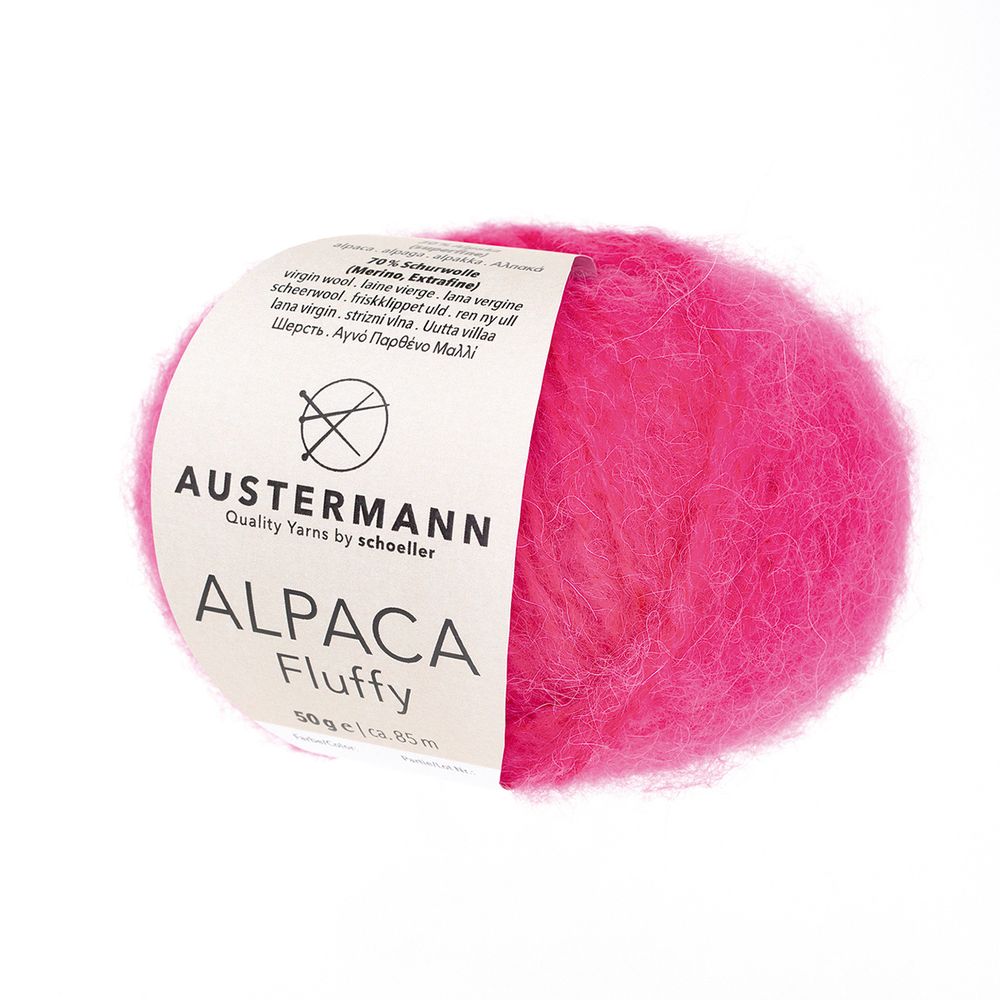 Пряжа Austermann (Аустерманн) Alpaca Fluffy / уп.10 мот. по 50 г, 85 м, 12010