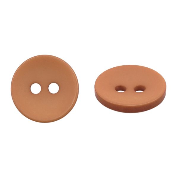 Пуговица 2 прокола 24L=15 мм, Brown1, коричневый 1, NE188, 36 шт