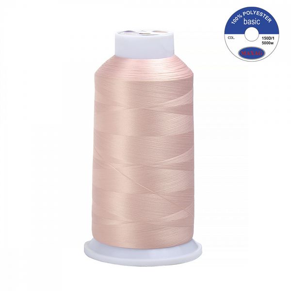 Нитки швейные текстурированные Max, 150D/1, 5000 м, 90г, 105 св.розовый