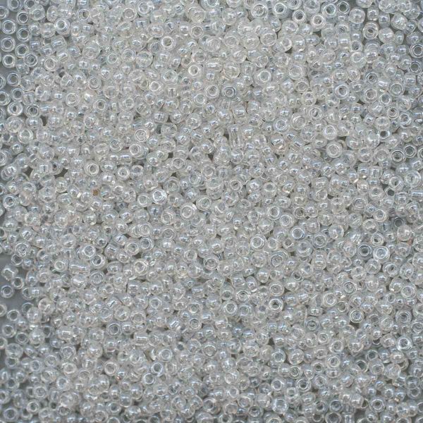 Бисер Astra&Craft 11/0 (2.1 мм), 200 г (10х20 г), цв. 101 белый/прозр.глянцевый