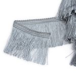 Бахрома отделочная 63.0 мм / 25 метров, нитяная, 361 серый, 0390-0310