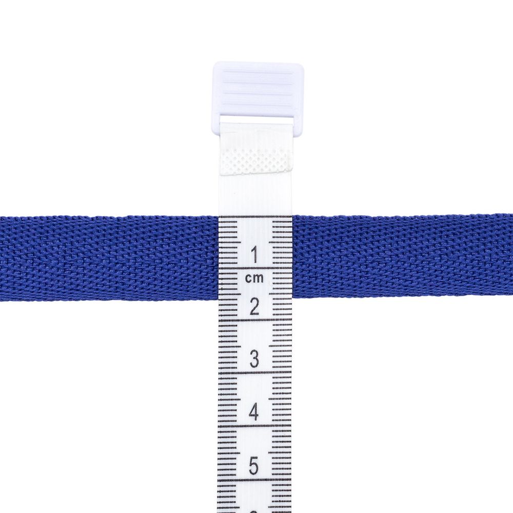 Тесьма (лента) киперная 15 мм / 50 метров, 3 г/м, 100% полиэфир, 20 синий