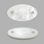 Украшение пришивное 15х9 мм, пластик, молочный, СВ_Т-24, 36 шт