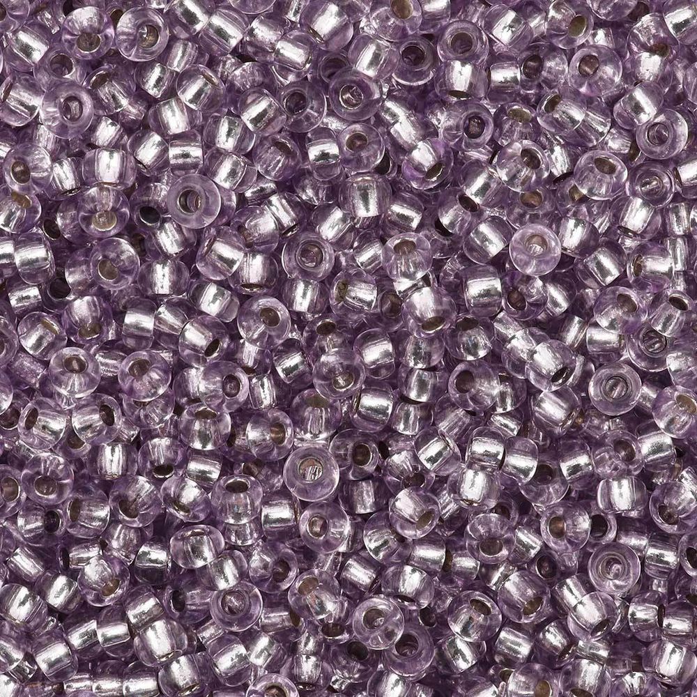 Бисер Preciosa прозрачный с серебр.центром 10/0 (2.3 мм), круг.отв., 50 г, (78122)