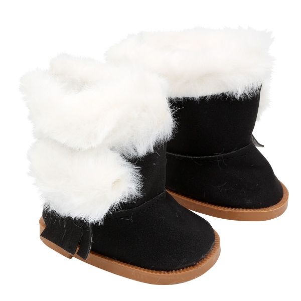 Сапожки для кукол, 7см, цв. черный, MISU-7251