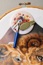 Набор швейных инструментов блистер SGT-03 (нитковдеватель, мини-лупа, вспарыватель), Gamma SGT-03