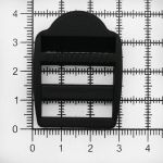 Рамка-регулятор 26мм пластик, черный, 100 шт