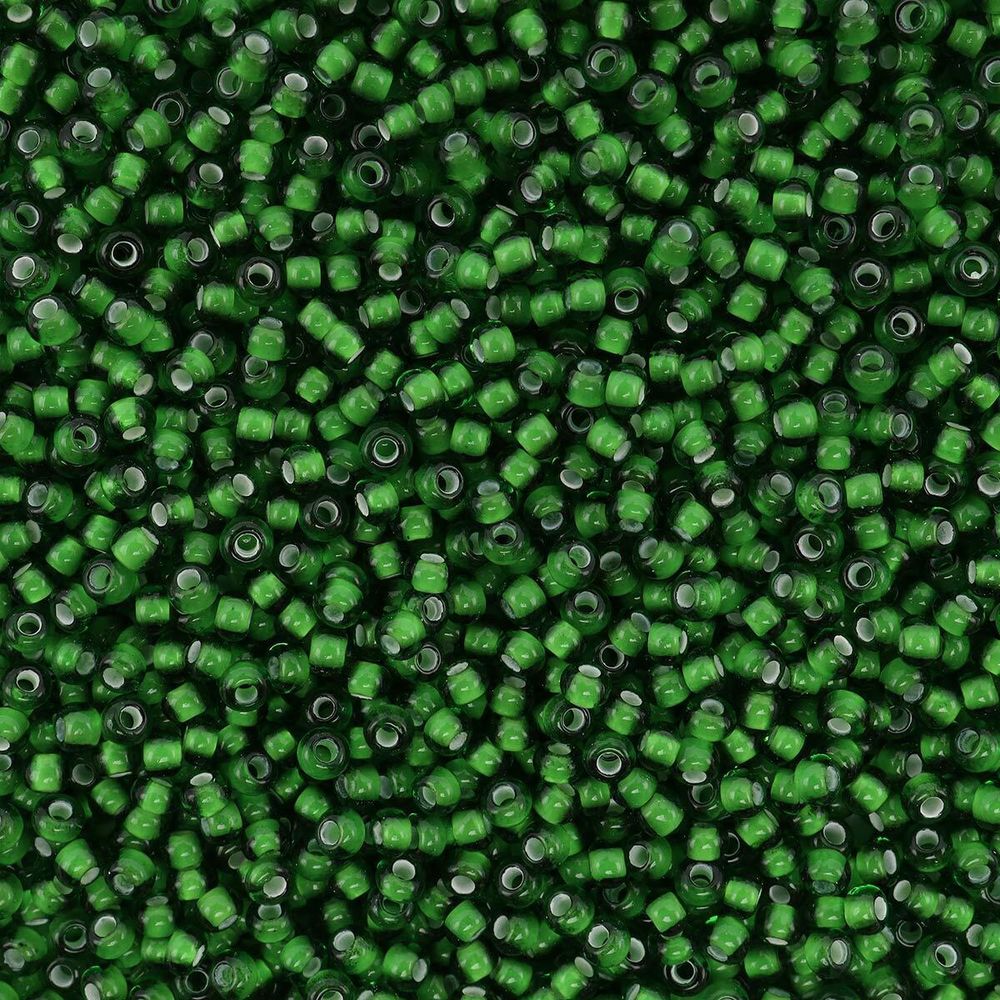 Бисер Preciosa прозрачный с перламутр. цвет.центром, круг.отв, 50 г, (55126)