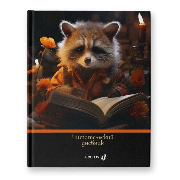 Дневник читательский, глянцевая ламинация, твердый переплет, 40ДЧ1 A5+ 40 л., 4 шт, сшивка 65 г/м², Книголюб 00984, Светоч 40ДЧ1