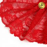 Кружево бельевое эластичное 190 мм / 10 м, 24, цв.красный, Kruzhevo