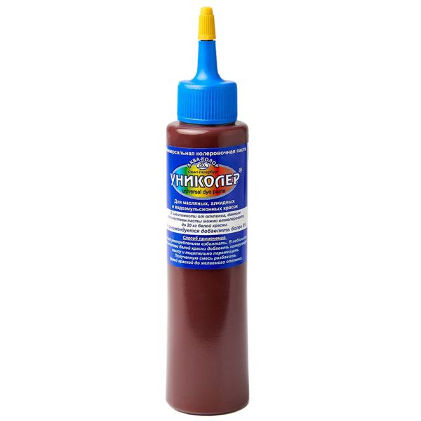 Универсальная колеровочная паста Униколер 100 мл, 1 шт, № 9.2 шоколадный С4209.2, Аква-колор, С4209.2