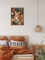 Пазл. Премиальная коллекция 500 элементов, TOP-PZL-500/01 Корги в цветочном саду, Фрея