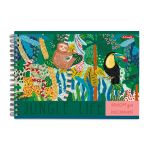 Альбом для рисования, матовая ламинация, 100 г/м², A4 29х20.5 см, 4 шт, на гребне 48 л, 000277 Дивный мир, Светоч 48АЛГР4_2_3_9