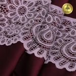 Кружево эластичное (стрейч) 90мм YSTL00839/N, цв.L620 морской туман уп.25м, Kruzhevo