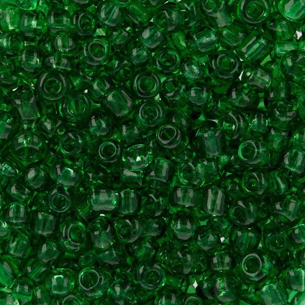 Бисер Zlatka 11/0 (2.1 мм), 100 г (10х10 г), №0007B т.зеленый, GR