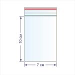 Пакет с замком 45 мкр. 7х10 см, 100 шт, Gamma