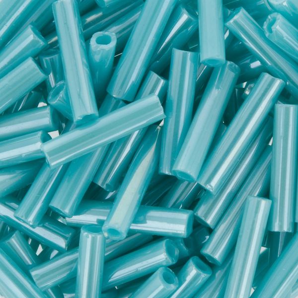 Бисер Toho Bugle 3 (9 мм), 25 г (5х5 г), 0132 зеленый/перл