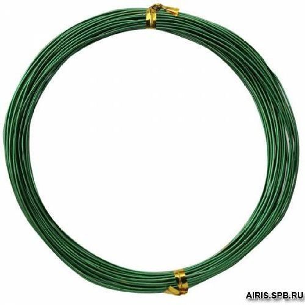 Проволока для рукоделия, 1 мм, 10 м, Астра, 25 зеленый