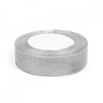 Лента металлизированная 25.0 мм / 22.85±1 метра, цв. серебро, Magic4Hobby, упак. 4 шт