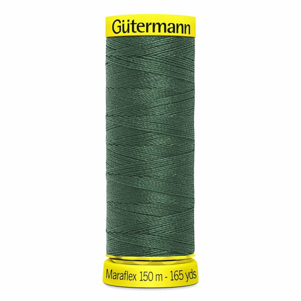 Нитки для трикотажа Gutermann Maraflex, 150м, 561 серо-зеленый, 5 катушек