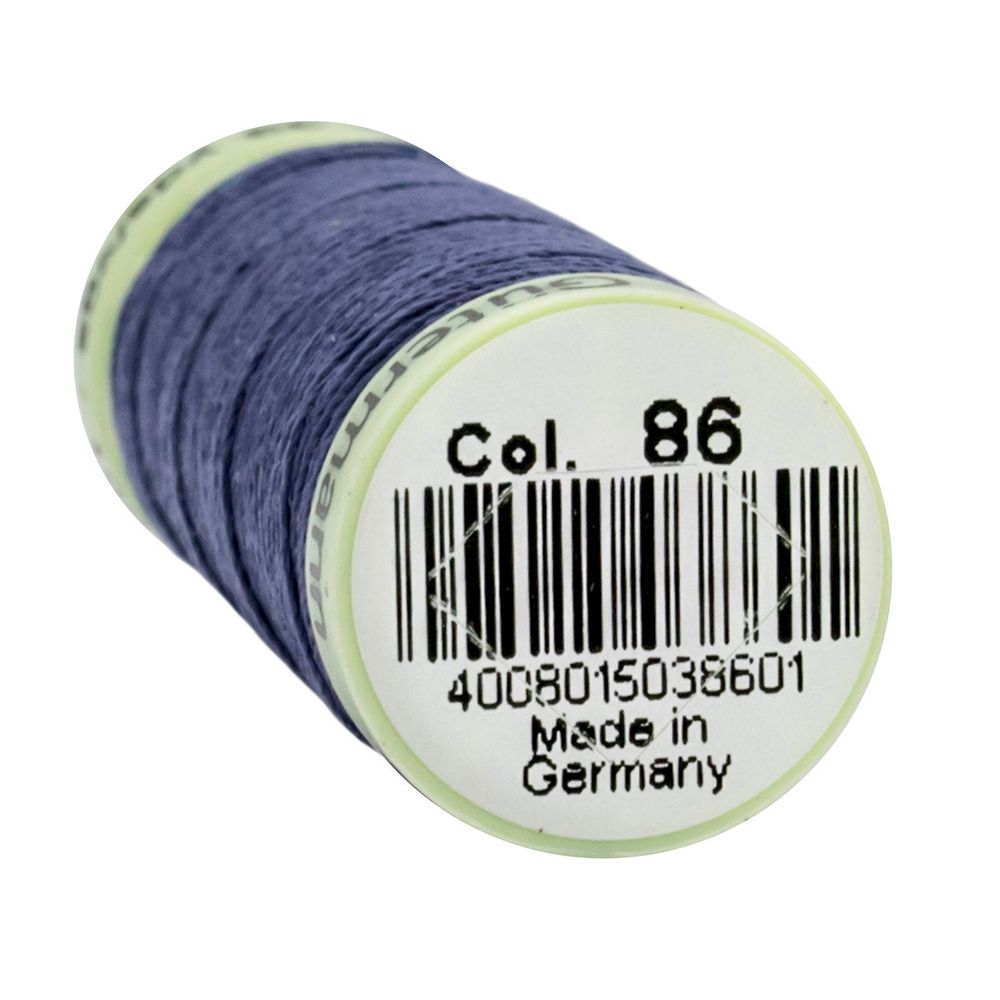 Нитки отделочные Gutermann Top Stitch, 30м, 086 фиолетовый джинс, 5 катушек
