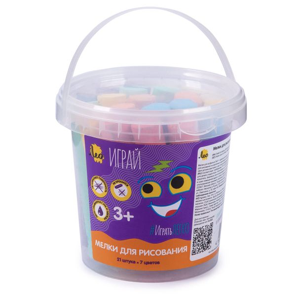 Мелки для рисования 7 цв, Лео LPSC-21