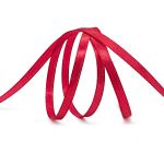 Лента атласная 1-сторонняя 6.0 мм / 22.86±1 метров, 027 ярко-красный, Globus