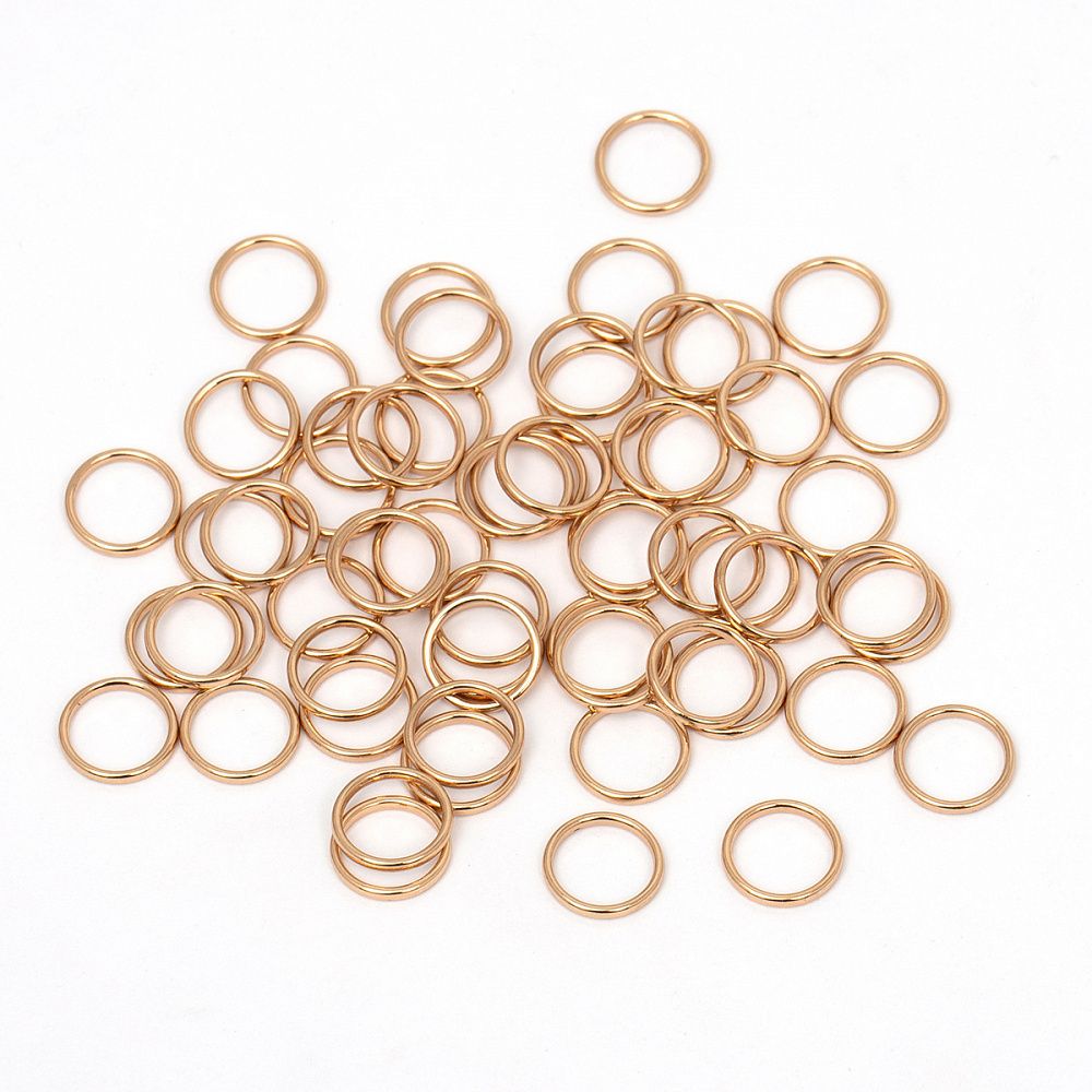 Кольца для бюстгальтера металл ⌀8.0 мм, 008 цв.золото, уп.100 шт