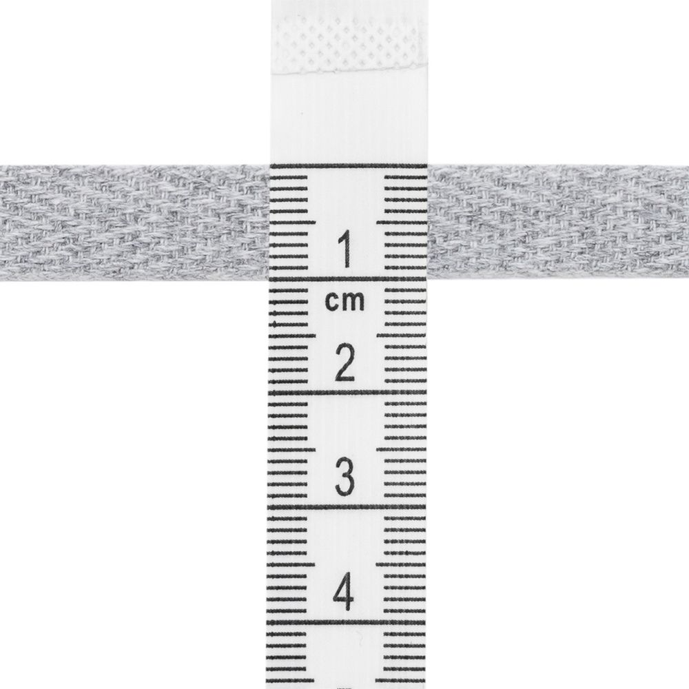 Тесьма (лента) киперная (100% х/б) 10 мм / 45.72 метра, 18 серый меланж, 6190-2017