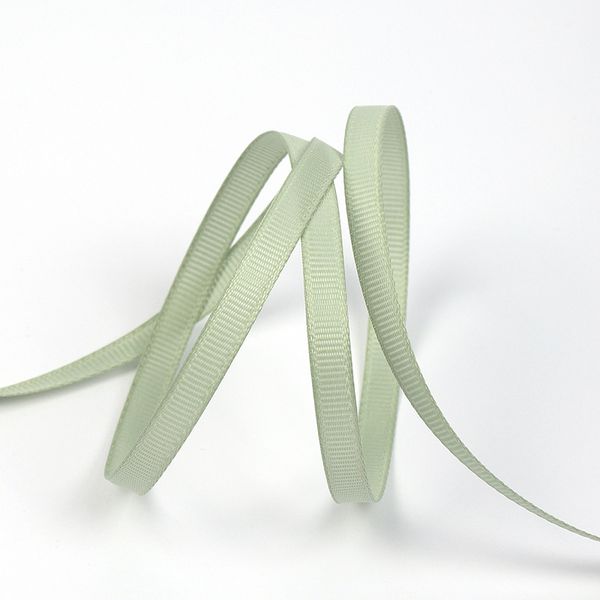 Лента репсовая (в рубчик) 6.0 мм, цв. F244 серо-зеленый уп.27.4м