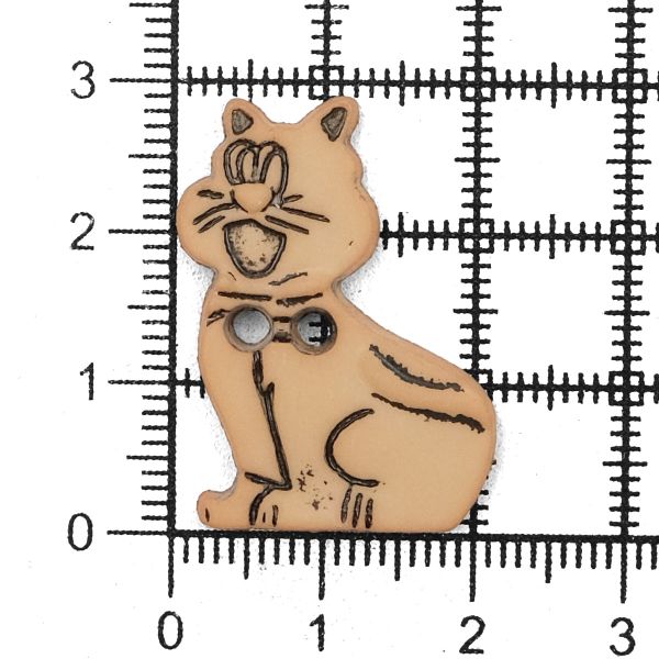 Украшения декоративные пуговицы Котик, 34 мм (098), 36 шт