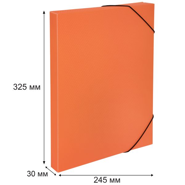 Короб архивный пластиковый 30 мм, 1 шт, Prisma neon A4 эффект 3D, оранжевый, Expert Complete ЕС240400012