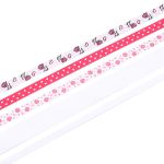 Набор репсовых лент, 5 шт, 45 м (2 шт по 18 м и 3 шт по 3 м), цвет белый