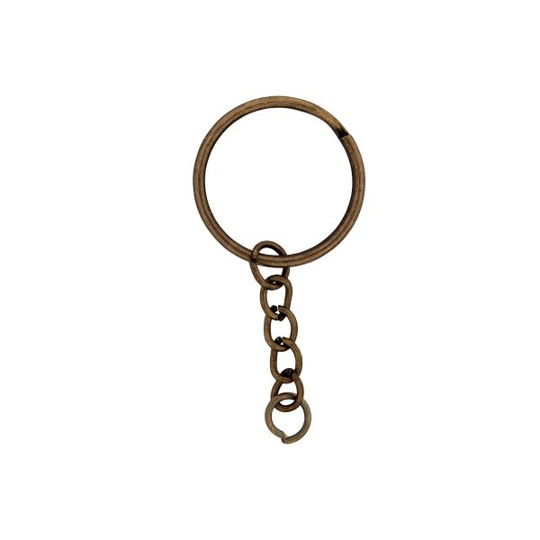 Кольцо для ключей ⌀24.5 мм, 20 шт, №24 под бронзу, Gamma GH 110/24