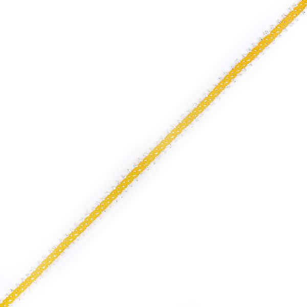 Шнур отделочный плетеный ⌀6.0 мм / 30 метров, желтый, С887Г7