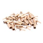 Наконечник для шнура металл 20,7х7 мм, металл, золото, 6660-0073, 20 шт