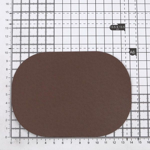 Термозаплатка, под кожу, 100x140мм (коричневый (brown)), AZ05, 2 шт
