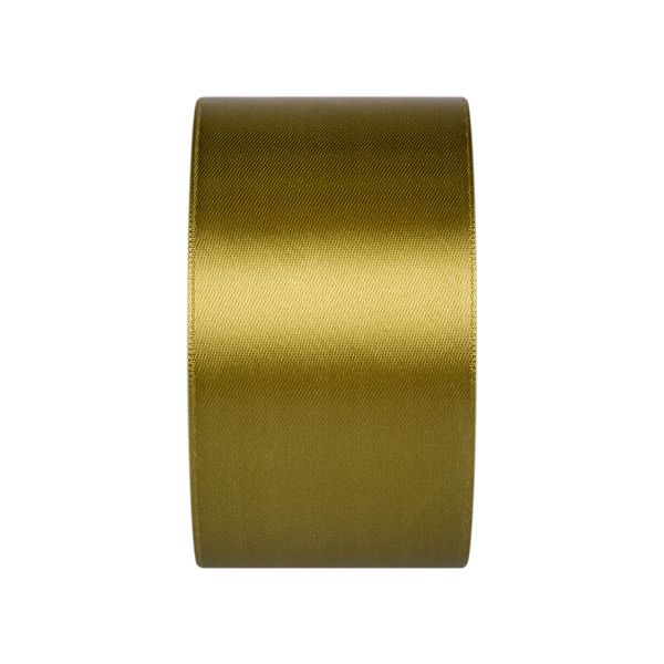 Лента атласная 1-сторонняя 50.0 мм / 33±2 метра, 087 зелено-хаки, Gamma