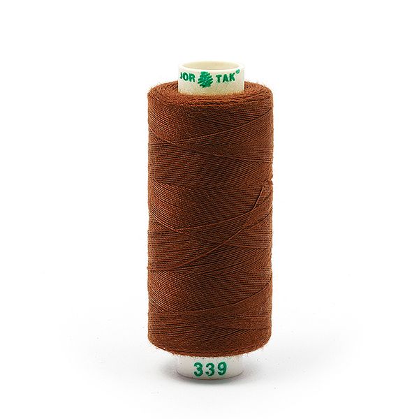 Нитки швейные бытовые Dor Tak 40/2, 366 м / 10 кат., 339 коричневый