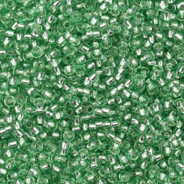 Бисер Preciosa прозрачный с серебр.центром 10/0 (2.3 мм), круг.отв., 50г, (08256)