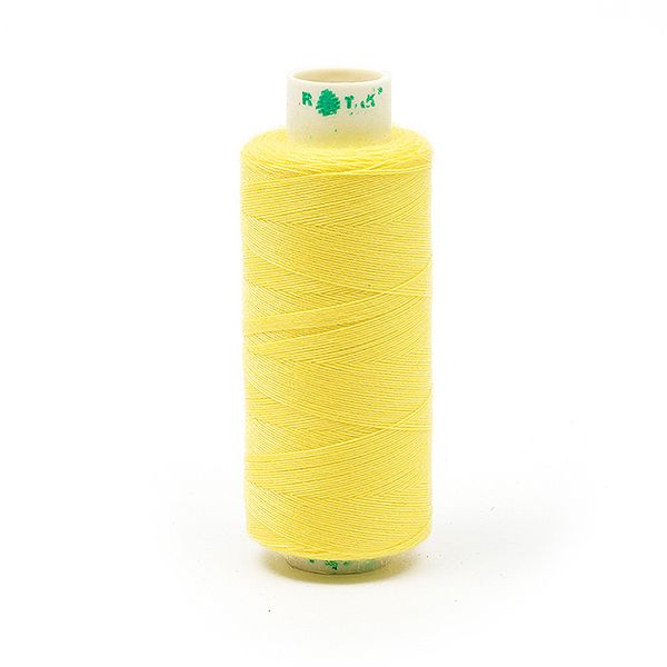 Нитки швейные бытовые Dor Tak 40/2, 366 м / 10 кат., 107 св.желтый