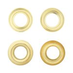 Люверсы металл ⌀12.0 мм (внутр.), h6.68 мм (внутр.), №26, сталь, New Star, золото, уп≈1000 шт