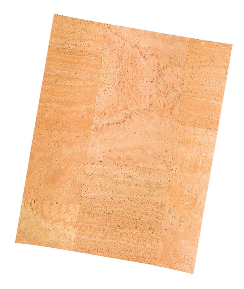 Корковая (пробковая) бумага 100х50 см, натуральный светлый (03), 1 шт /TOS/