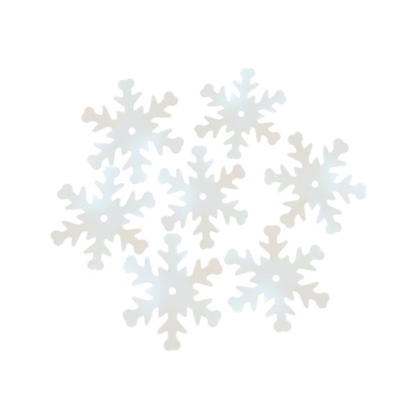 Пайетки фигурные снежинки, 24 мм, упак. 10 гр, Астра, 319 св.-розовый Перламутр, уп.10 шт