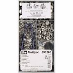 Кнопка Альфа (S-образная) ⌀15.0 мм, 100 шт, латунь, серебристый, Prym