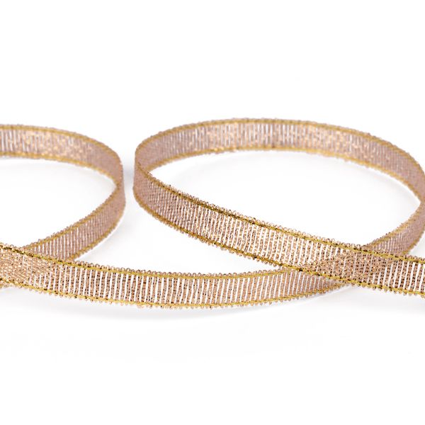 Лента металлизированная 6.0 мм / 33 метров, 022 бежевый, Blitz MRC-06