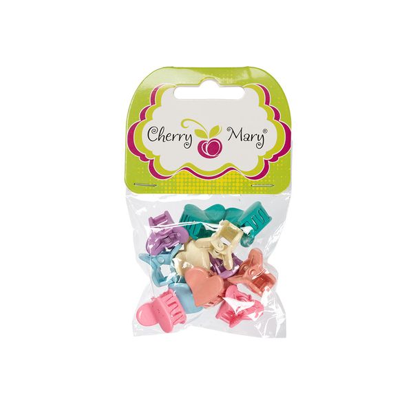 Набор заколок для волос, 5х12 шт, №02 разноцветные, Cherry Mary Z6104