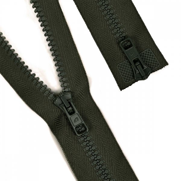 Молния трактор Arta Т5 (5 мм) 2 зам., разъем., 75 см, Arta.2077 Т5(6) цв.175 т.хаки уп.25 шт