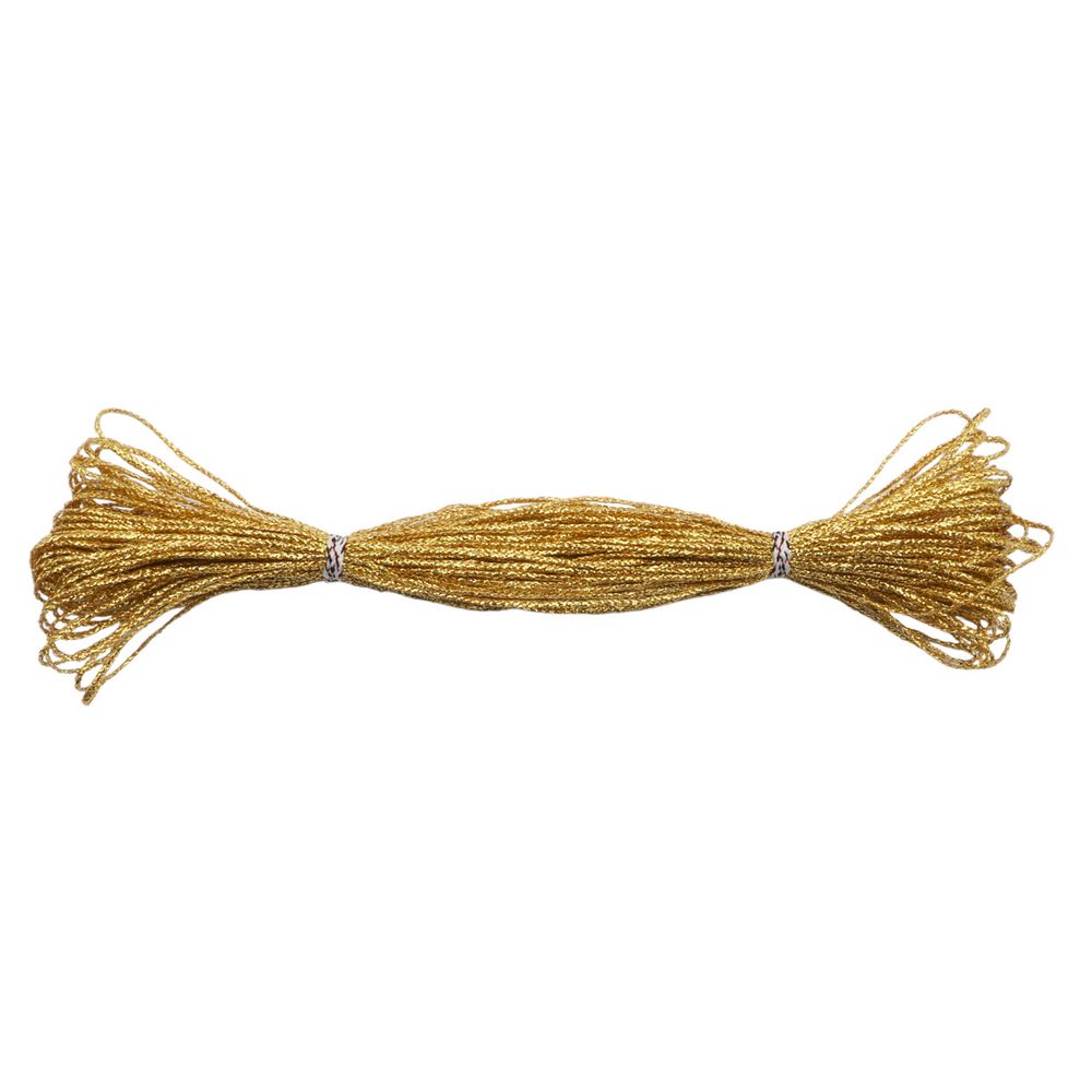 Шнур металлизированный ⌀1.0 мм / 30 метров, золото